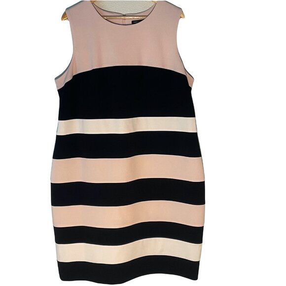 Tommy Hilfiger Colorblock Sleeveless Sheath‎ Tank Dress Size 18W - Picture 2 of 9